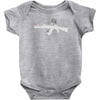 banksy style ak47 art   funny Baby Onesie