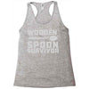 wooden spoon survivor Racerback Tank