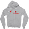 LIVE AS YOU WANT Zipper Hoodie