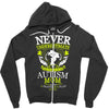 THE POWER OF AN AUTISM MOM Zipper Hoodie