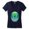 the green frog Women's V-Neck T-Shirt