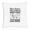 i love video games Throw Pillow