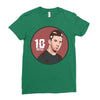 messi top Ladies Fitted T-Shirt