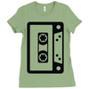 retro cassette Ladies Fitted T-Shirt