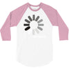 buffering  funny retro loading computer console fashion party 3/4 Sleeve Shirt