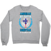 American by Birth Christian By the Grace of God Crewneck Sweatshirt