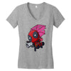 lil big mouth Women's V-Neck T-Shirt