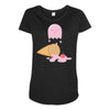 ice cream ghost Maternity Scoop Neck T-shirt