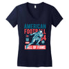 american football Women's V-Neck T-Shirt