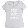 i'm a biker papa just like a normal papa except much cooler Women's Triblend Scoop T-shirt