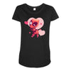 KISS ME PLEASE Maternity Scoop Neck T-shirt