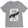 king and skull V-Neck Tee