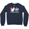 my cat is my valentine (2) Crewneck Sweatshirt