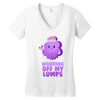 working off my lumps Women's V-Neck T-Shirt
