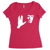 spock star trek leonard nimoy tribute Women's Triblend Scoop T-shirt