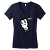 bad skull Women's V-Neck T-Shirt