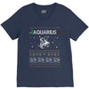 aquarius christmas ugly sweater V-Neck Tee