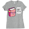 no judging! Ladies Fitted T-Shirt