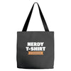 nerdy shirt Tote Bags