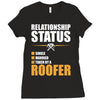 relationship status taken by a roofer Ladies Fitted T-Shirt