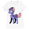 yorkie palette custom Ladies Fitted T-Shirt