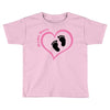 Baby Girl with Heart Any Name Customized Toddler T-shirt