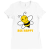 bee happy Ladies Fitted T-Shirt