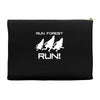run forest run white color Accessory Pouches
