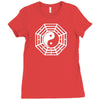 i ching ying and yang Ladies Fitted T-Shirt