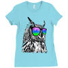 cool owl Ladies Fitted T-Shirt