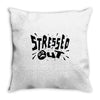 stressed out Throw Pillow