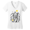 camp fire Women's V-Neck T-Shirt