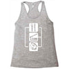 v2 eat sleep fish Racerback Tank
