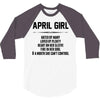April Girl Hated By Many 3/4 Sleeve Shirt