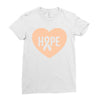 Hope With Heart Ladies Fitted T-Shirt
