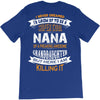 Super Cool Nana Of A Freaking Awesome Granddaughter T-Shirt