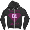 super mom 01 Zipper Hoodie
