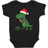 christmas dinosaur Baby Bodysuit