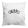 bike tandem Throw Pillow