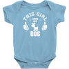This Girl Loves Her Dog Baby Onesie