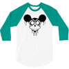 dead mickey mouse halloween 3/4 Sleeve Shirt
