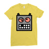 robot funny Ladies Fitted T-Shirt