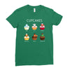 cupcakes Ladies Fitted T-Shirt