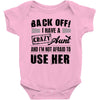 Back Off Crazy Aunt Afraid To Use Her Baby Onesie