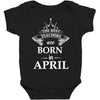 the best teachers are born in april Baby Bodysuit