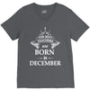 The best teachers are born in december V-Neck Tee