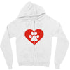 my dog is my valentine Zipper Hoodie