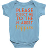 please direct me to the nearest puppies Baby Onesie