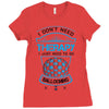 I Don't Need Therapy Just to Do Ballooning Ladies Fitted T-Shirt