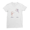 swan kick Ladies Fitted T-Shirt